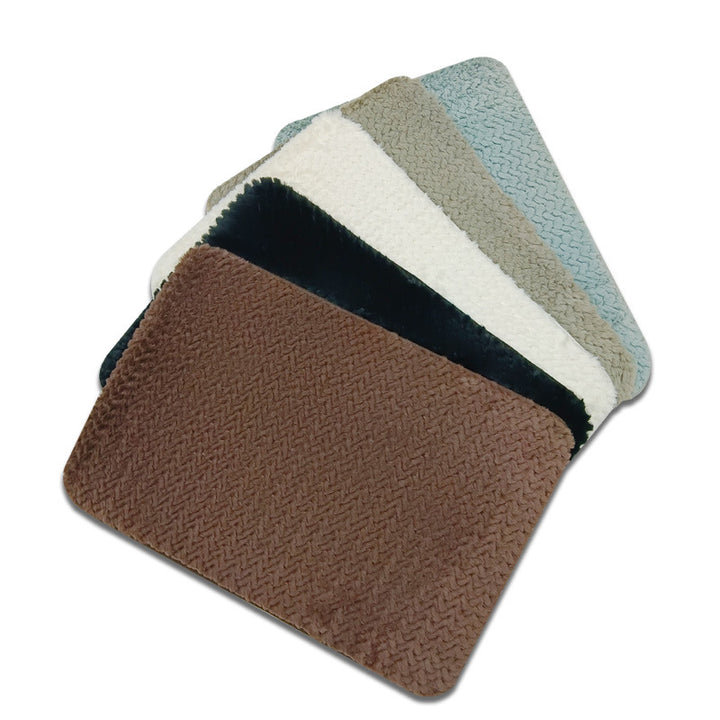 Soft Plush Bathroom Mat Set Bowlift