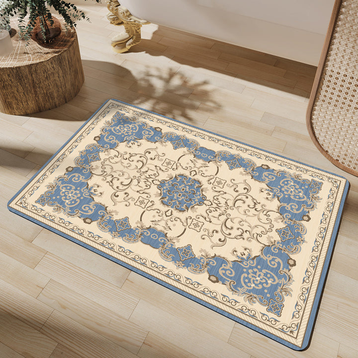 Elegant Vintage-Inspired Bath Mat Bowlift