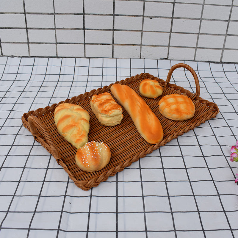 Handcrafted Woven Serving Tray Set Bowlift