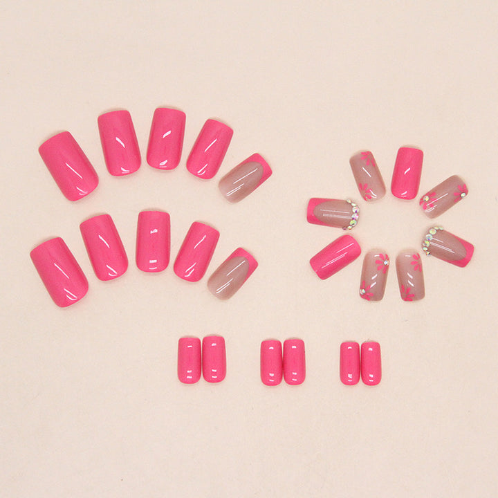 Artistic Floral Press-On Nail Designs Bowlift