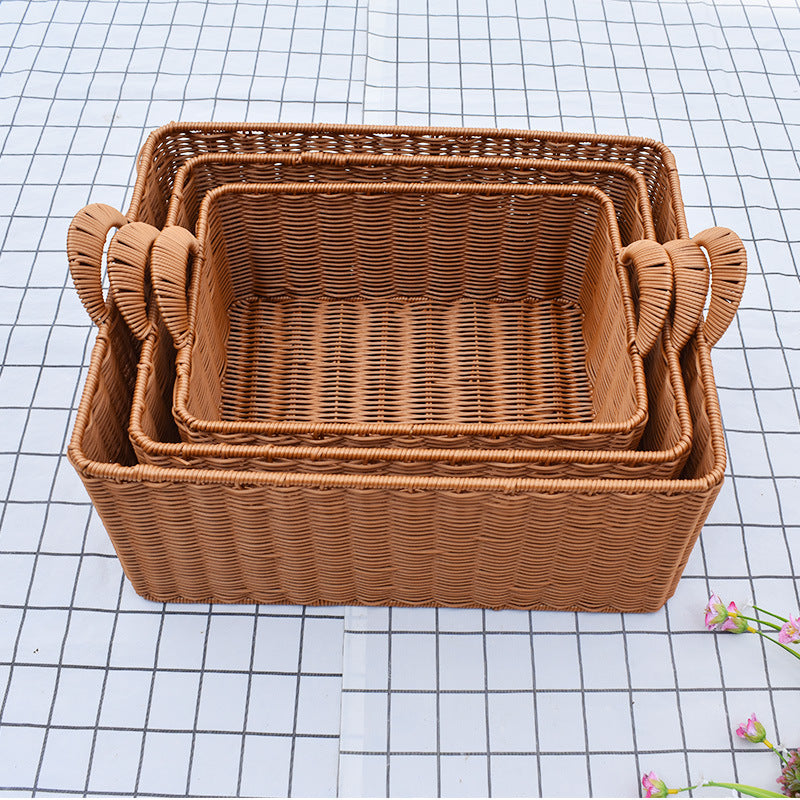 Natural Woven Storage Basket Bowlift