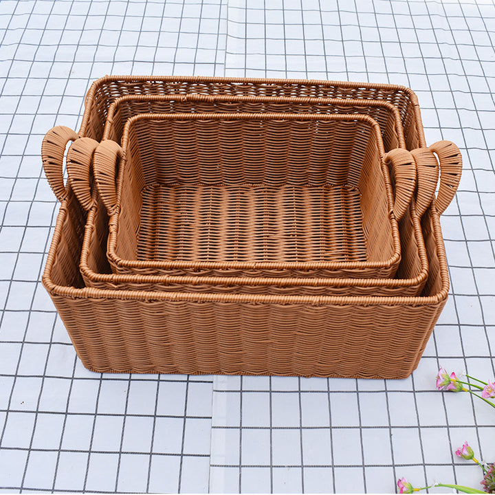 Natural Woven Storage Basket Bowlift