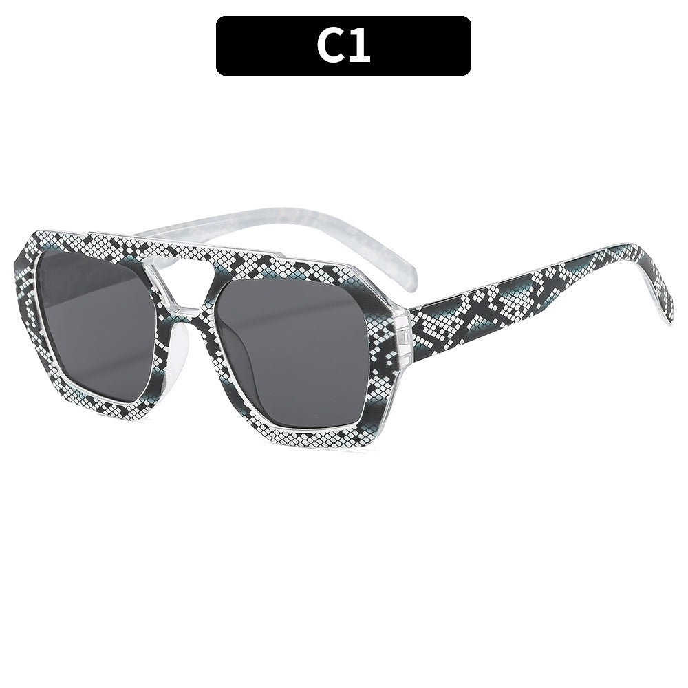 Artistic Bold Geometric Sunglasses