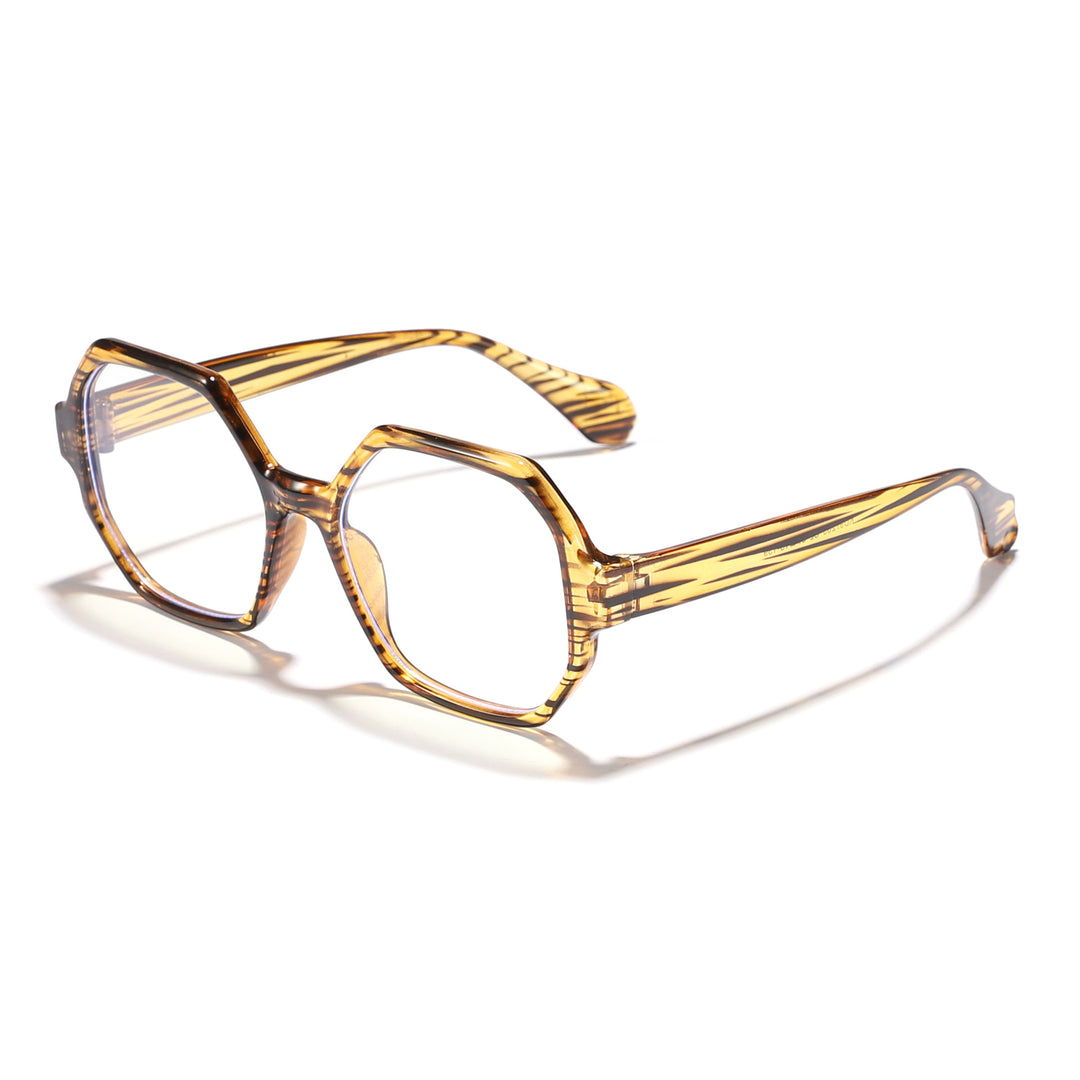 Women's fashionable sunglasses with hexagonal frame and UV protection Bowlift