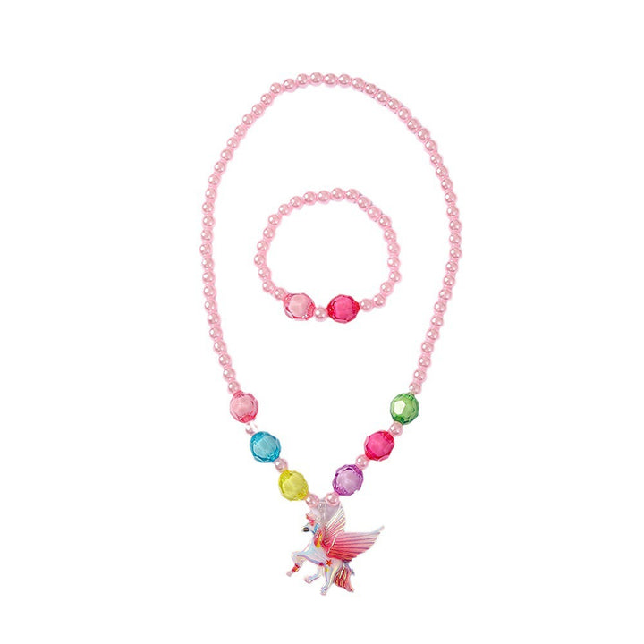 Playful jewelry set with unicorn pendant Bowlift