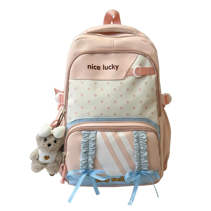 Backpack with Playful Design and Many Compartments Bowlift