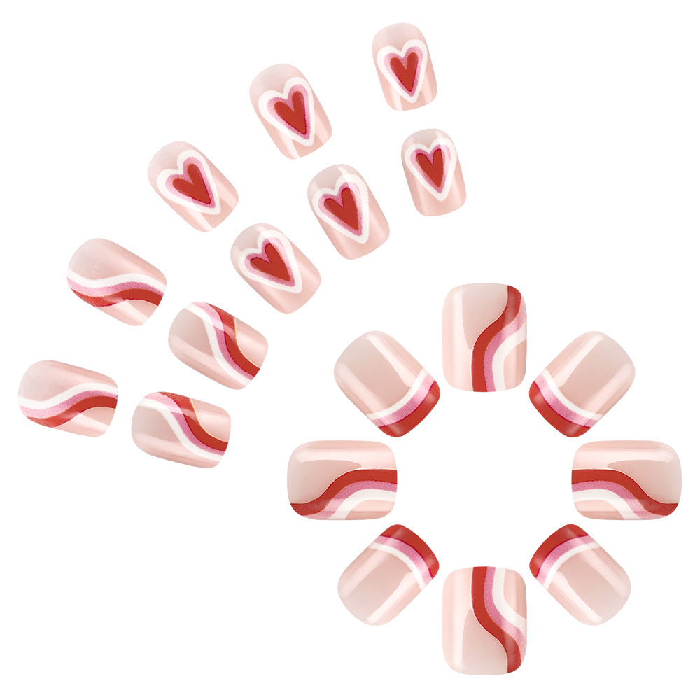 Artistic Heart Accent Nail Art Set Bowlift