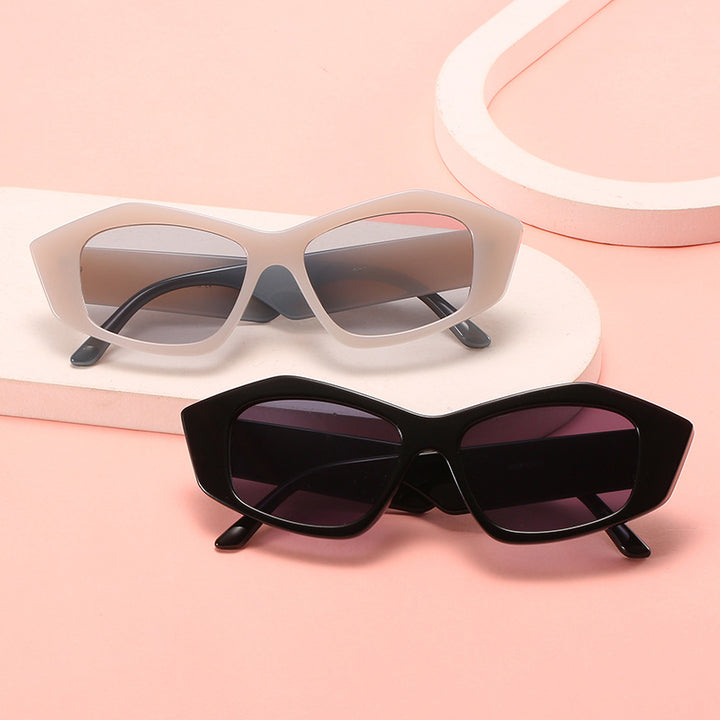 Women's geometric sunglasses with unique, futuristic design Bowlift