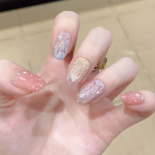 Artistic Starry Nail Art Bowlift