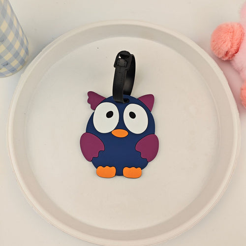 Unisex Playful Owl Luggage Tag Bowlift