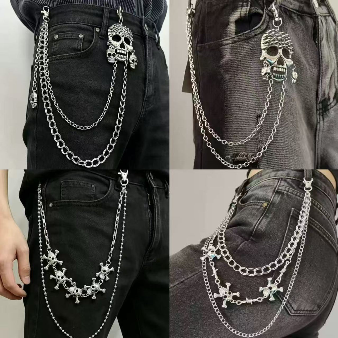 Fashionable chain belt with cross pendants Bowlift