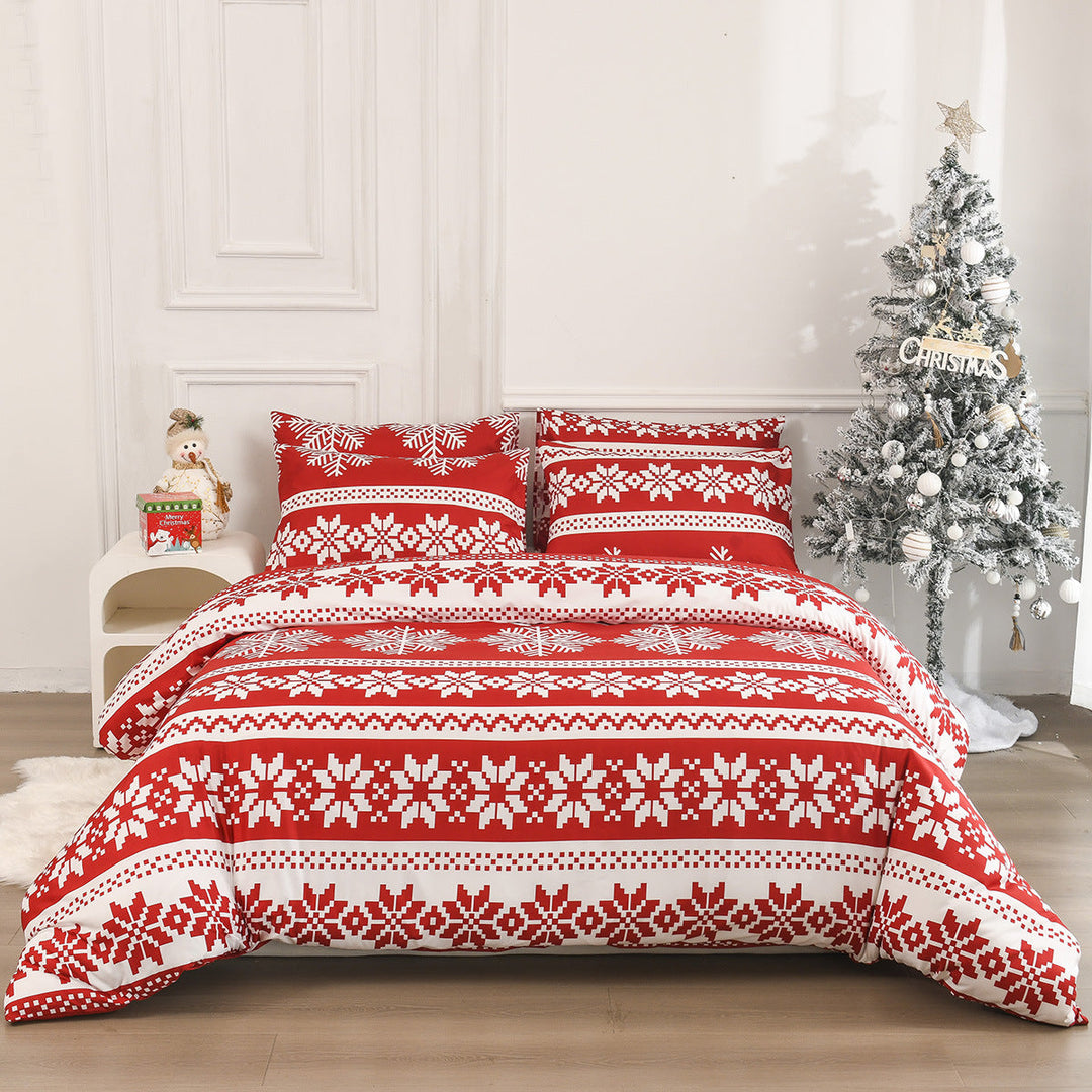 BowLift | Christmas Winter Sleepers Pattern Bed Three-piece Set
