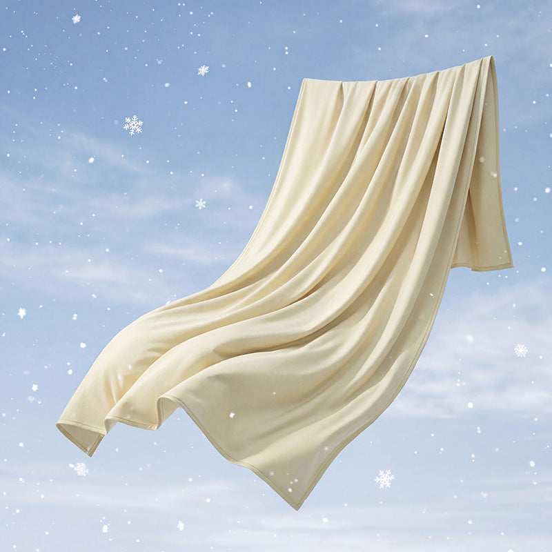 Ladies' soft flowing cashmere-like thermal scarf with anti-pilling and windproof inner side Bowlift