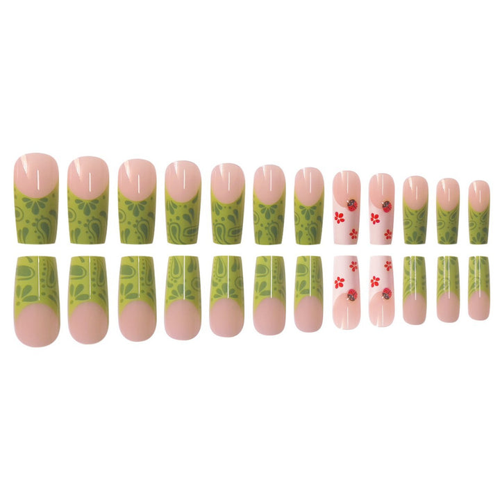 Creative Floral-Inspired Press-On Nail Extensions Bowlift