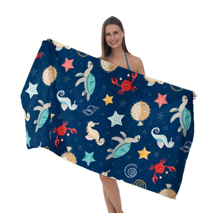 Beach towel with maritime star design Bowlift