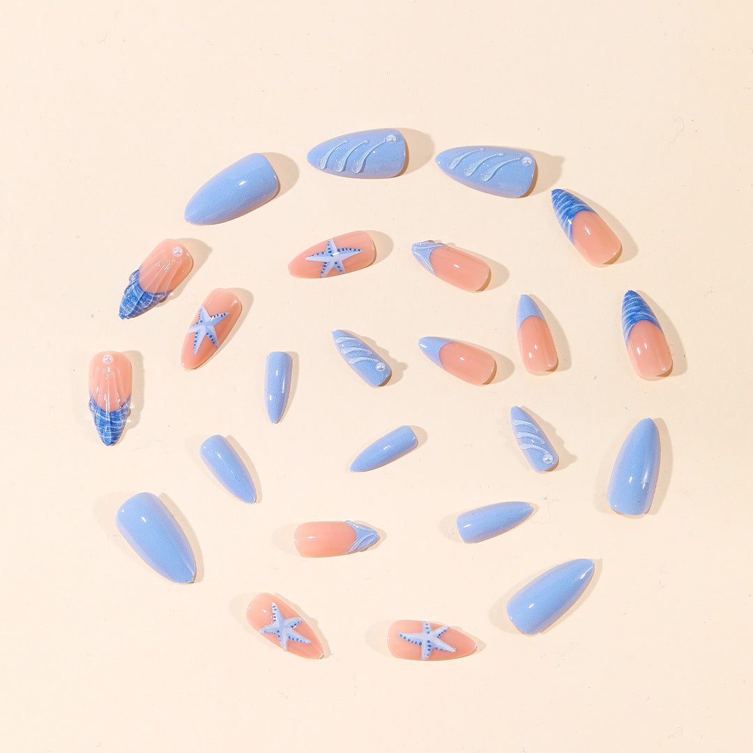 Ocean-Inspired 3D Nail Art Design Bowlift