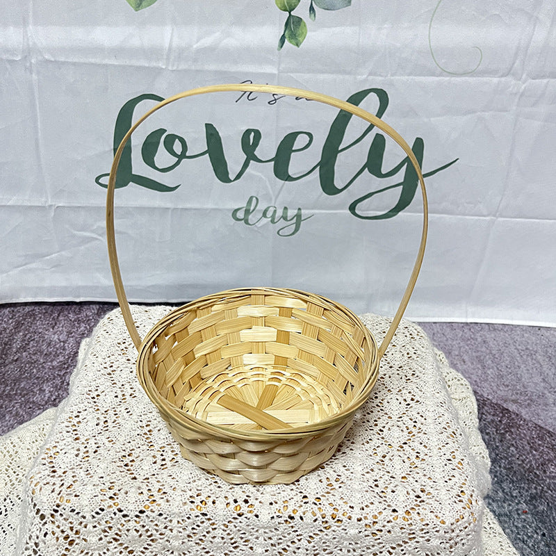 Handcrafted Natural Woven Basket Bowlift