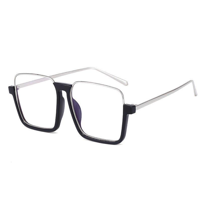 Women's square sunglasses with transparent frame and polarized lenses Bowlift