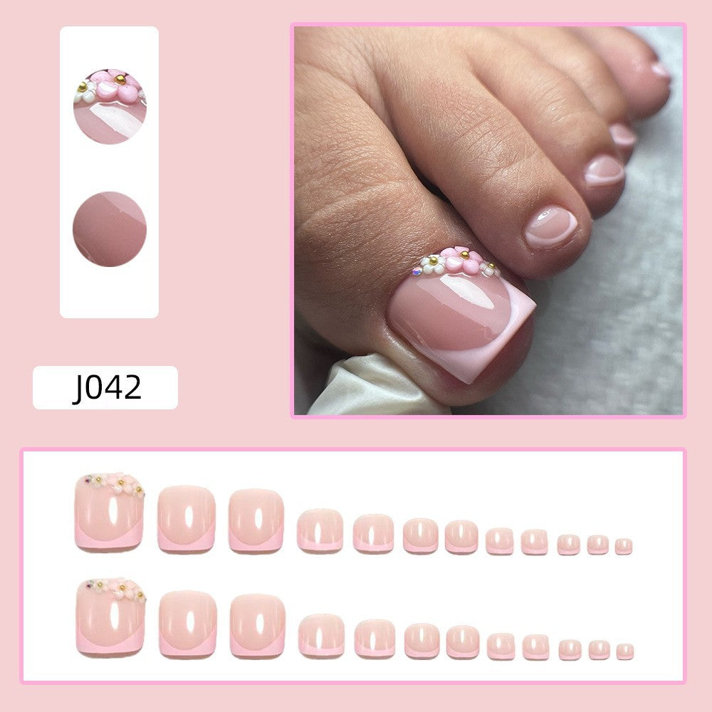 Nail art set with floral 3D design Bowlift