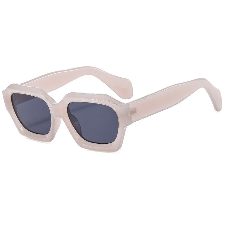 Women's designer sunglasses with distinctive geometric frame and polarized lenses Bowlift
