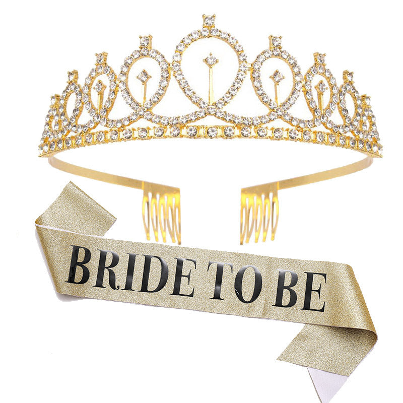 Women Glittering Tiara with Elegant Design Bowlift