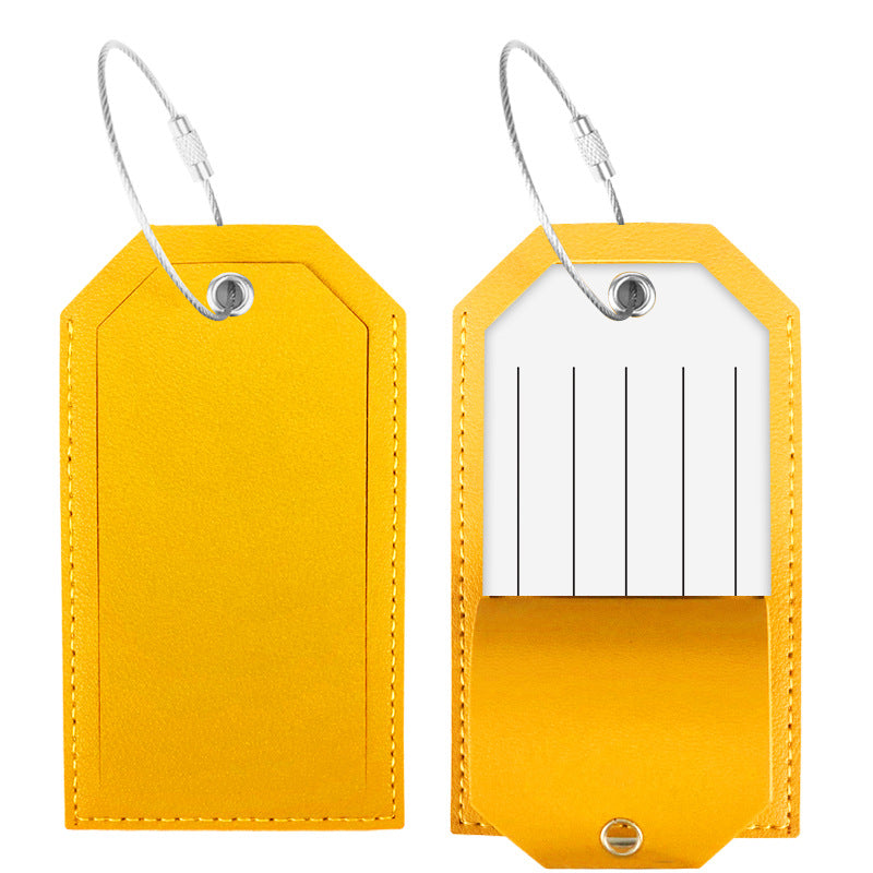 Premium Leather Luggage Tag Bowlift