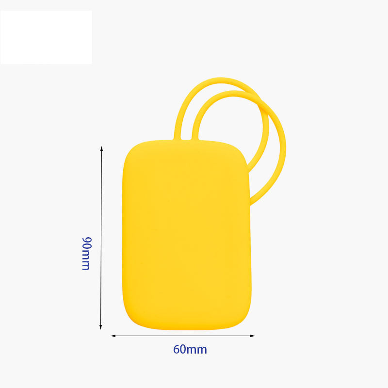 Silicone Protective Luggage Tag and Key Pouch with Flexible Loop Strap Bowlift