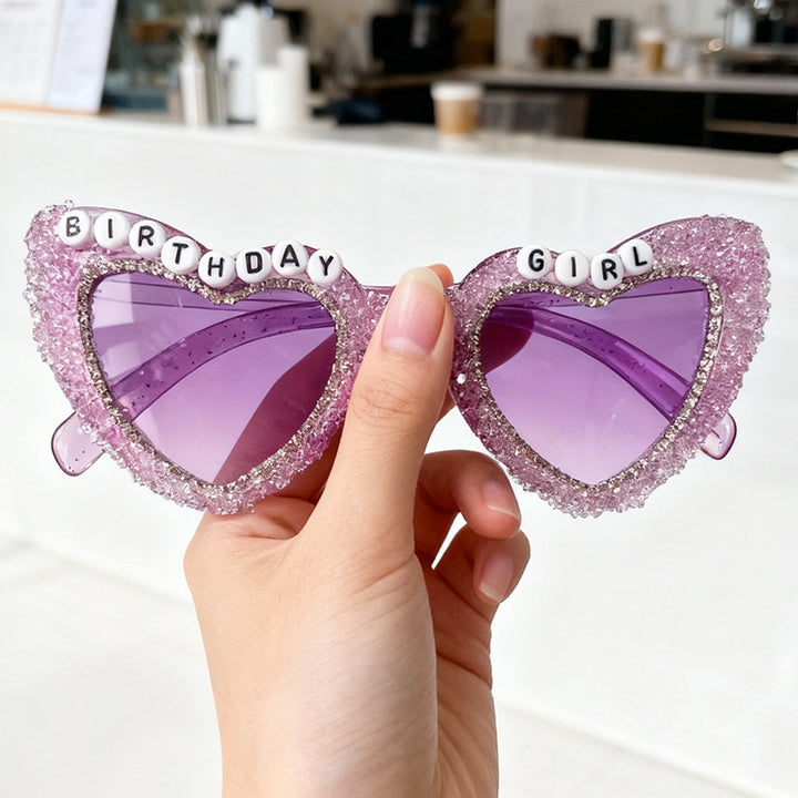 Heart-Shaped Celebration Sunglasses Bowlift