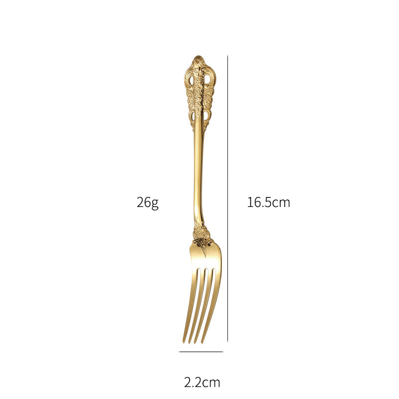 Elegant fish fork with artistic handle design Bowlift