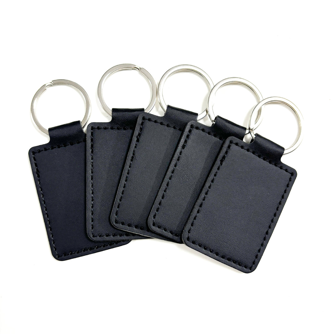 Unisex keychain made of high-quality synthetic leather with custom label Bowlift
