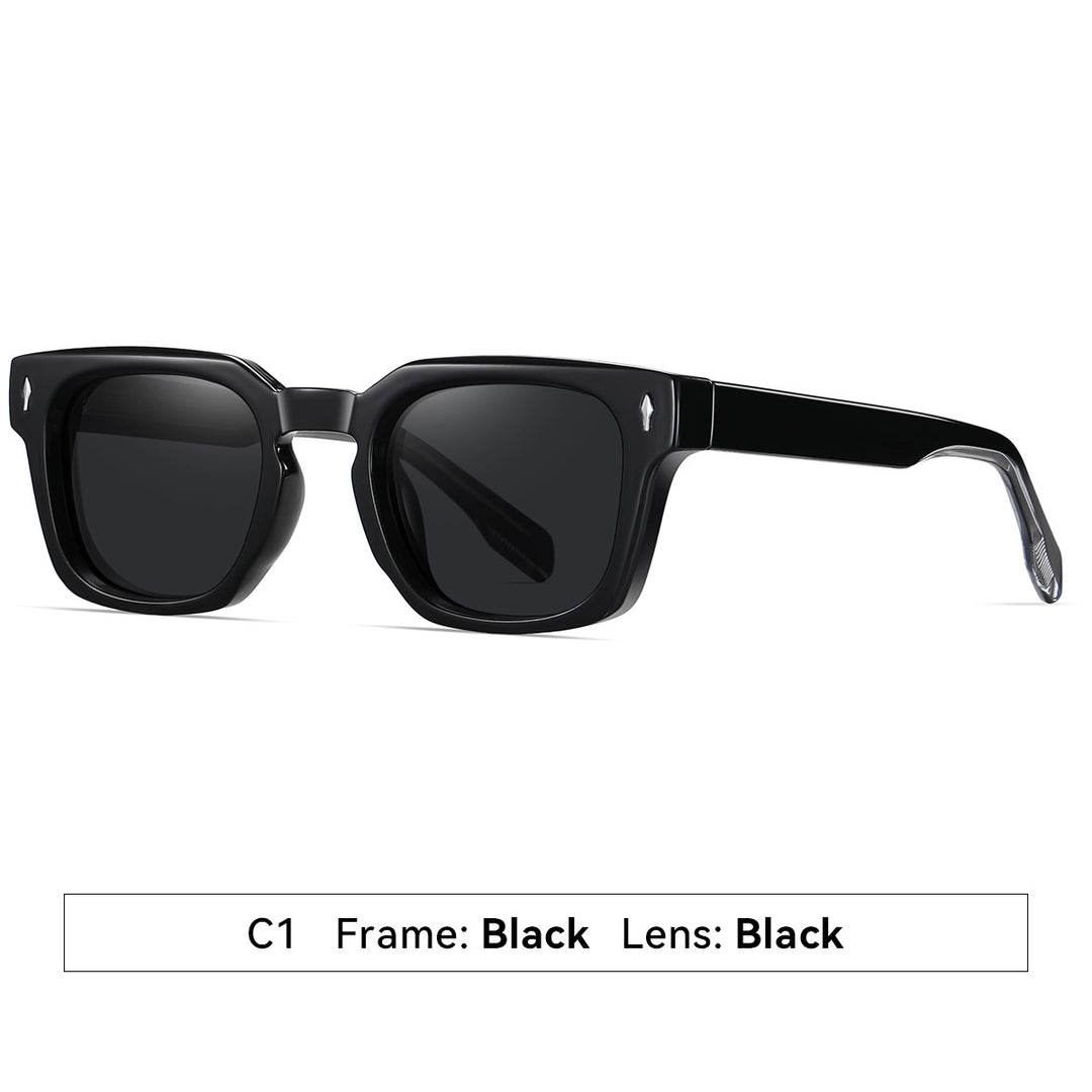 Women's fashionable sunglasses with square frame and gradient lenses Bowlift