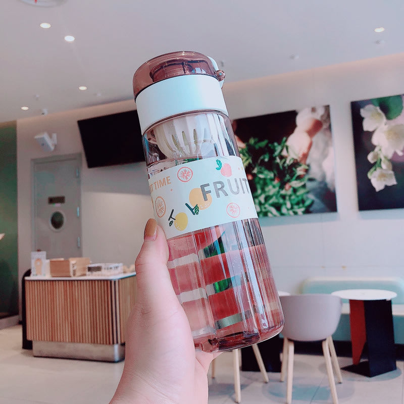 Women's reusable infuser bottle with fruity design Bowlift