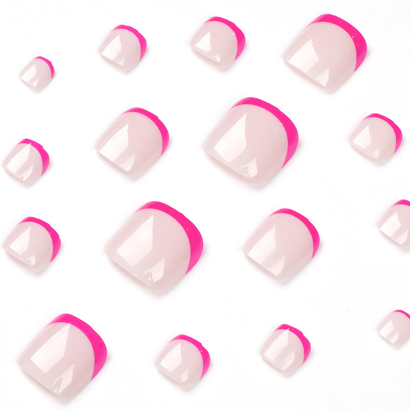 Artful foot nail design with modern color accents Bowlift