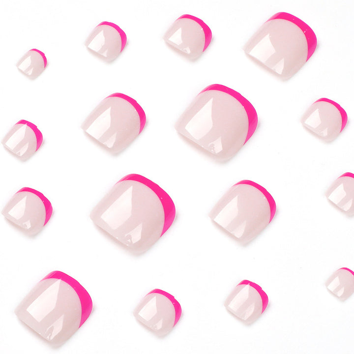 Artful foot nail design with modern color accents Bowlift