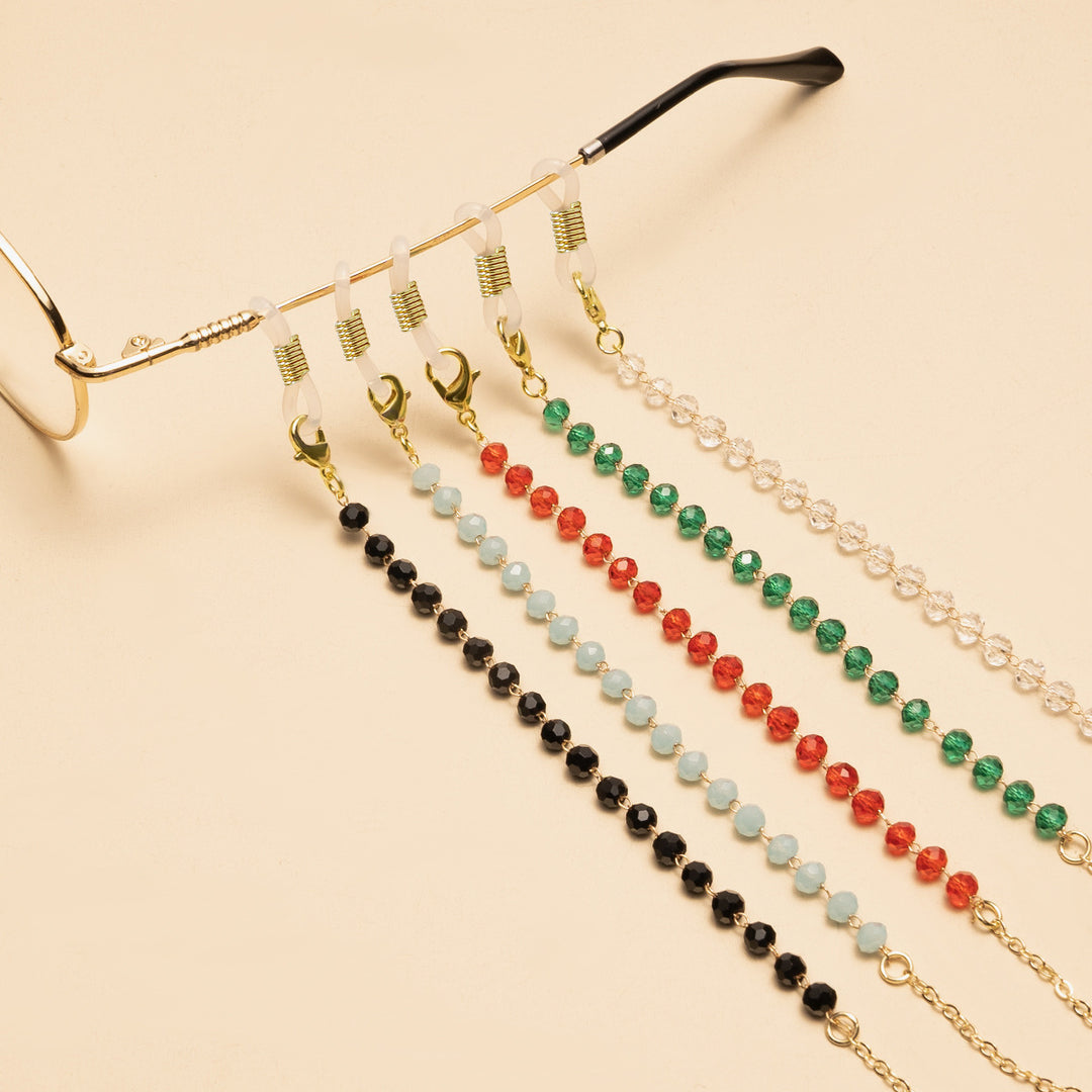 Elegant Beaded Glasses Chain Bowlift