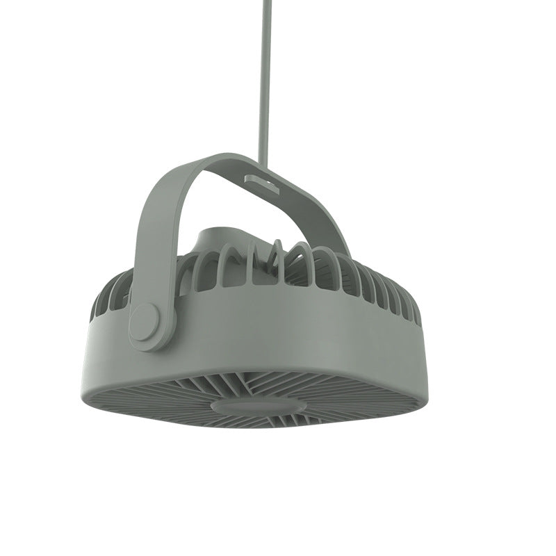 Unisex ceiling-mounted circular industrial fan with swivel carrying handle Bowlift