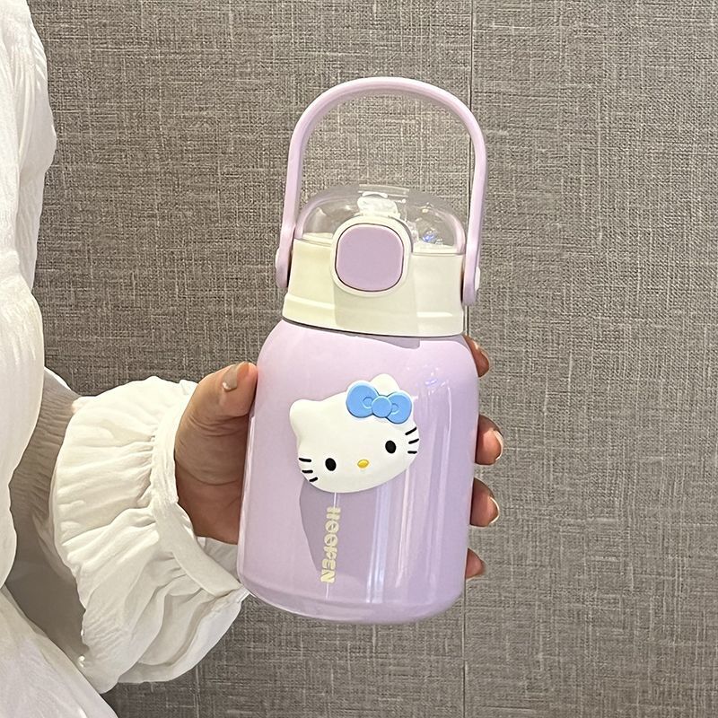 Women's insulated drinking container with practical carrying handle and cute design Bowlift