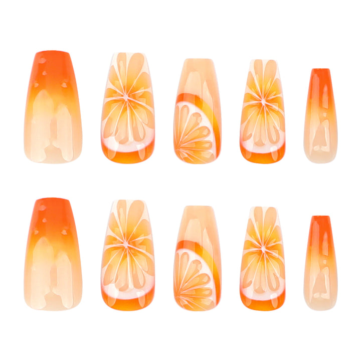 Artful Nail Extensions in Fruit Design Bowlift
