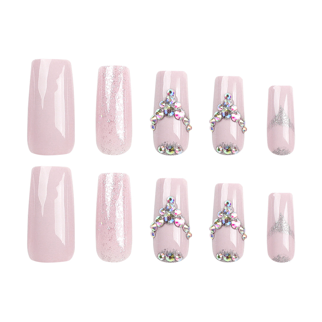 Artful Nail Art with Rhinestone Embellishments Bowlift