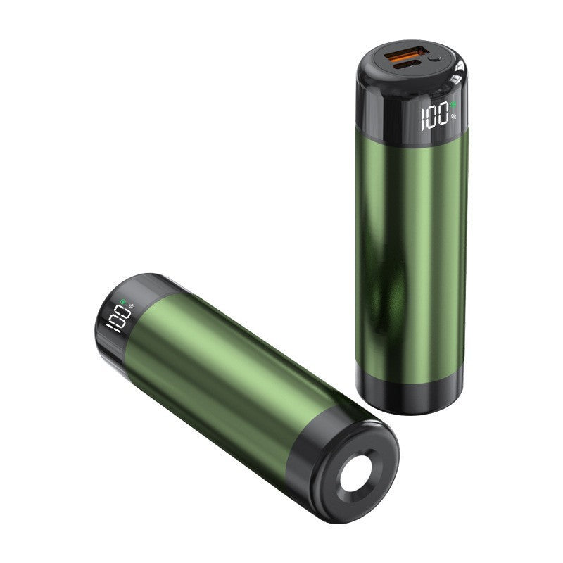 Power bank with digital charging display and integrated flashlight Bowlift