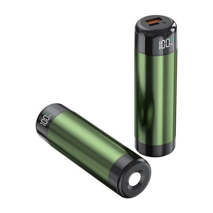 Power bank with digital charging display and integrated flashlight Bowlift