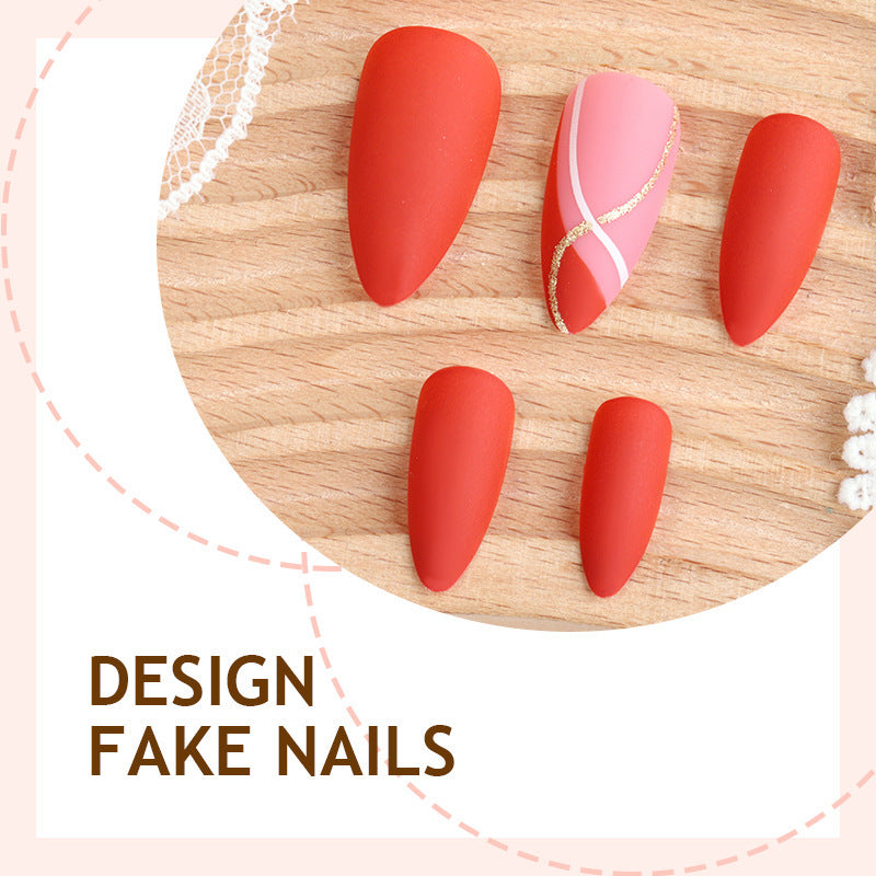 Premium Artificial Nails with Exquisite Design Bowlift