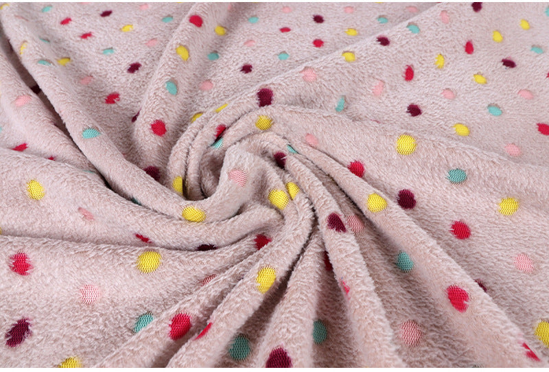 Women Cozy Polka Dot Blanket Bowlift