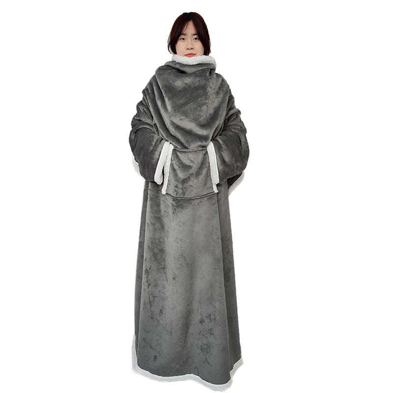 Women Cozy Oversized Poncho made of soft fleece Bowlift