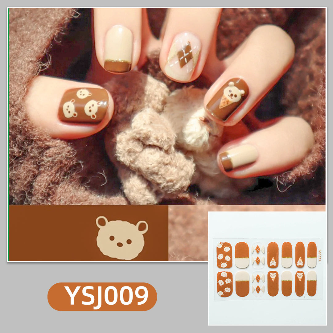Artistic nail decoration with glitter details Bowlift
