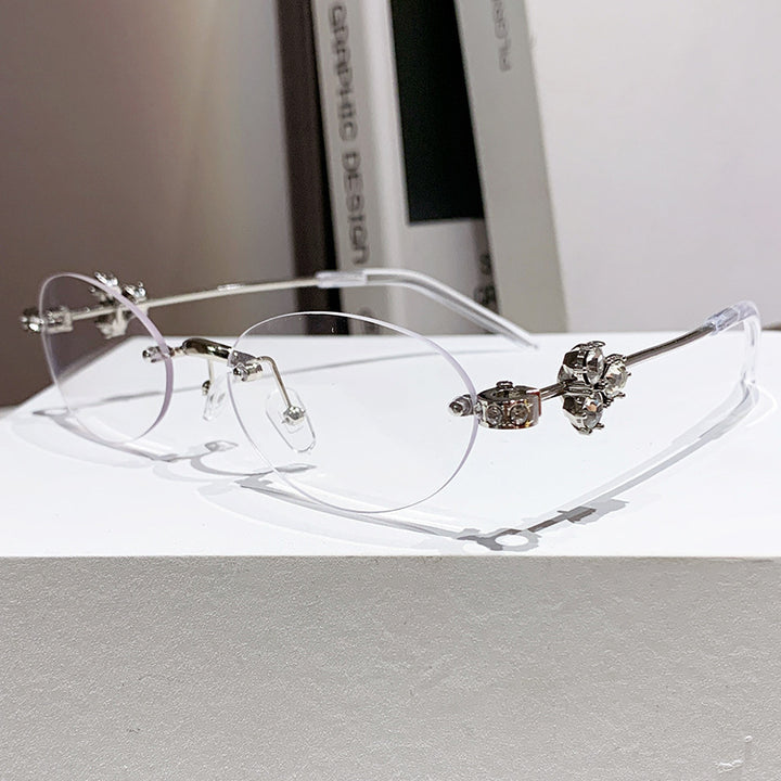Ladies elegant sunglasses with geometric frame Bowlift