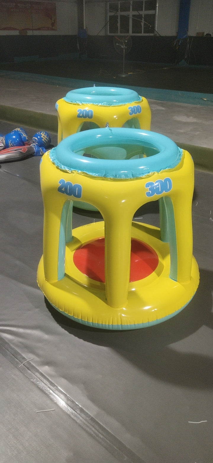 Women inflatable water play island Bowlift