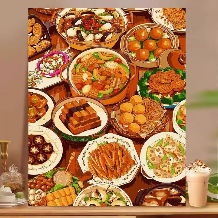 Dessert-Inspired Decorative Canvas Art Bowlift