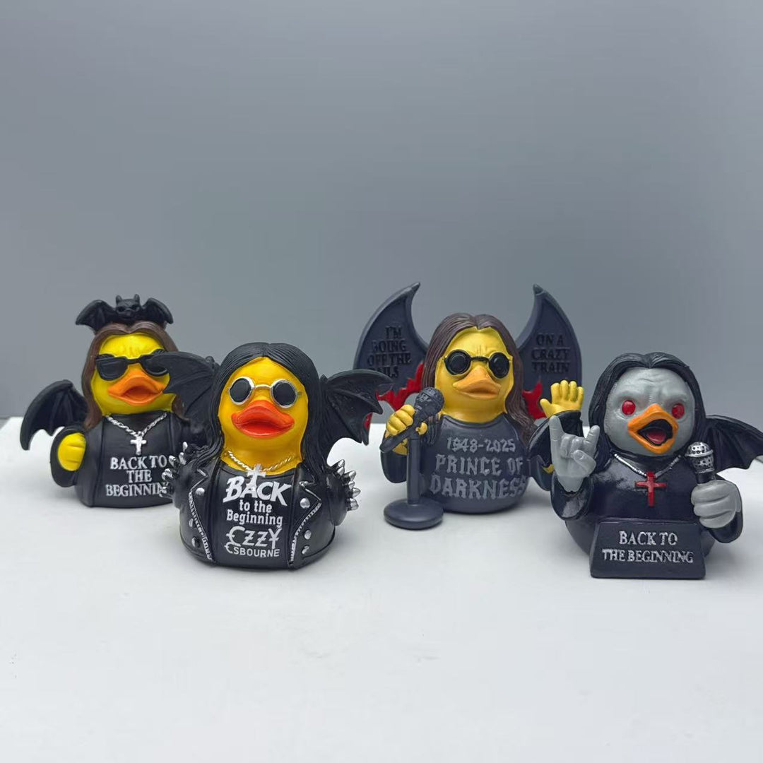 Funny rubber duck with rocker design Bowlift