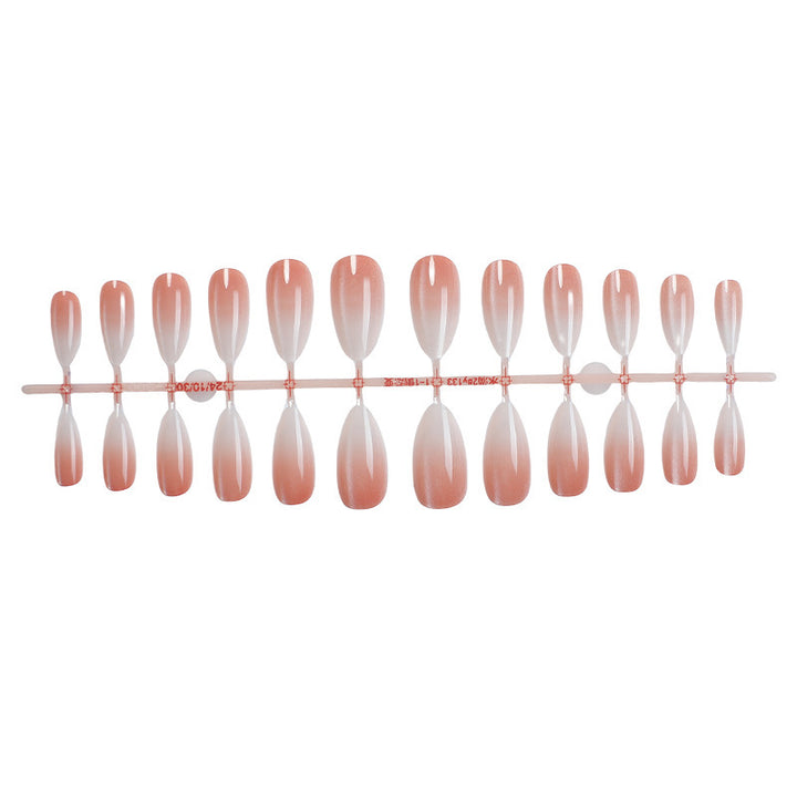 Acrylic nail set with elegant French design Bowlift